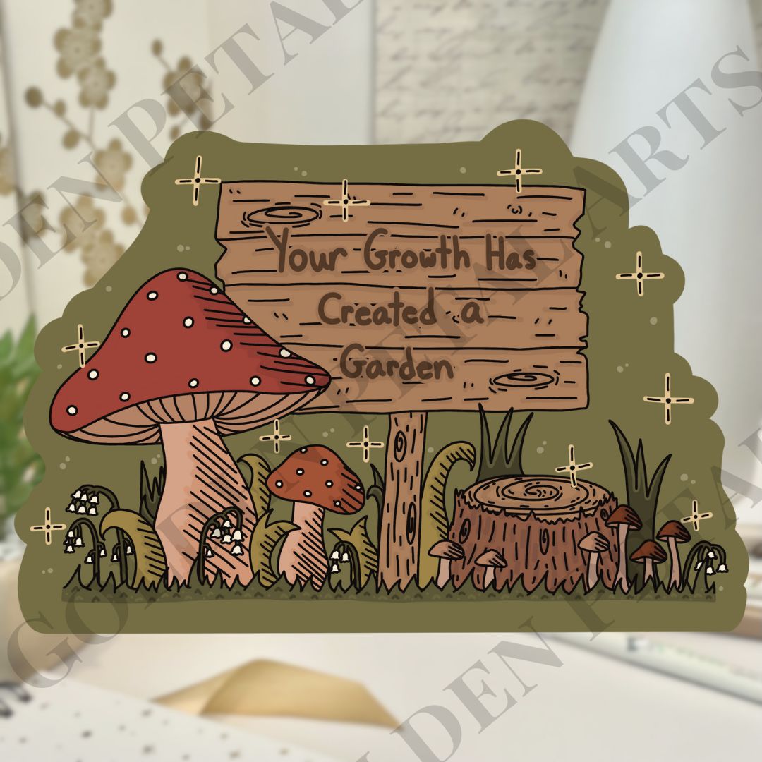 Mushroom Garden Sticker