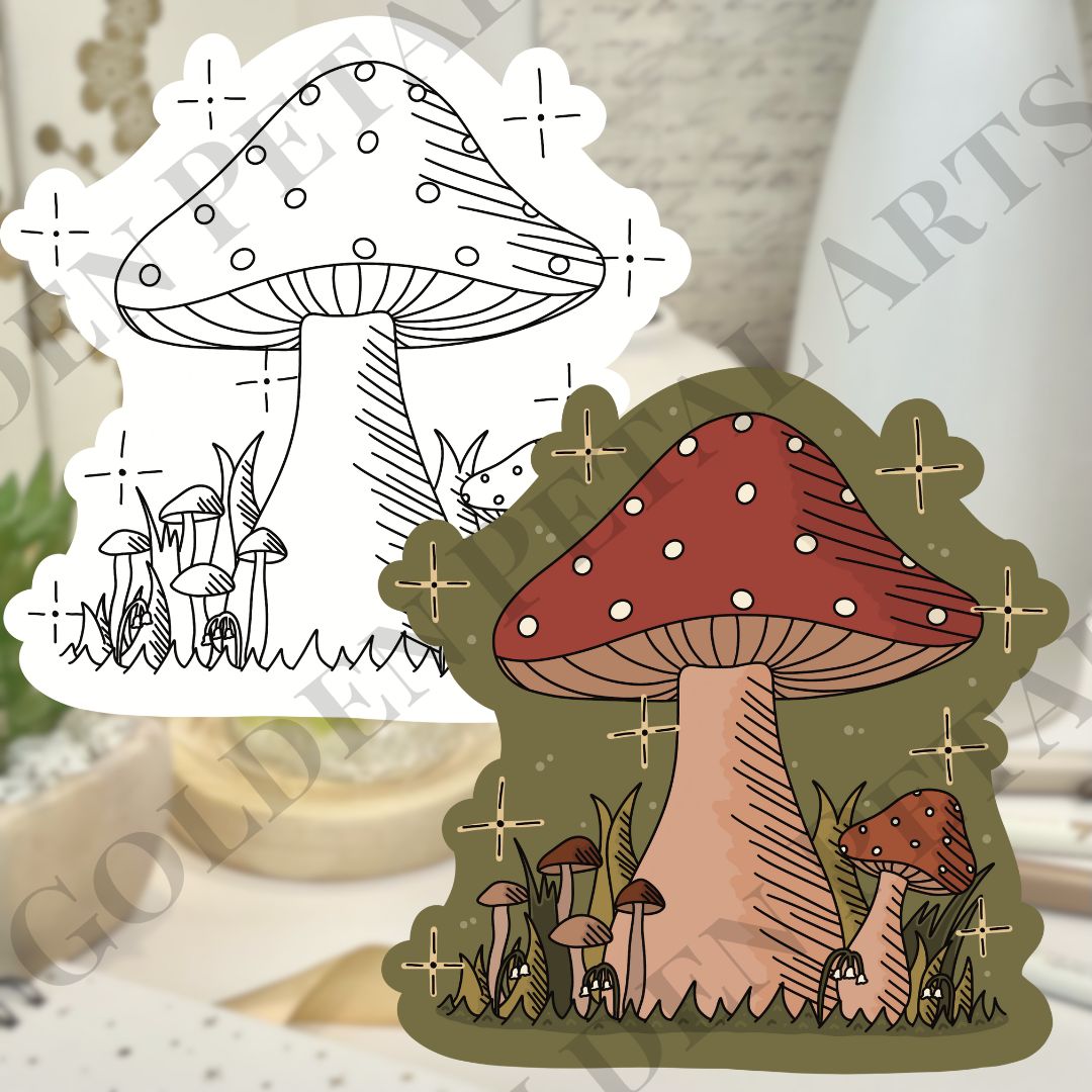 Mushrooms Sticker