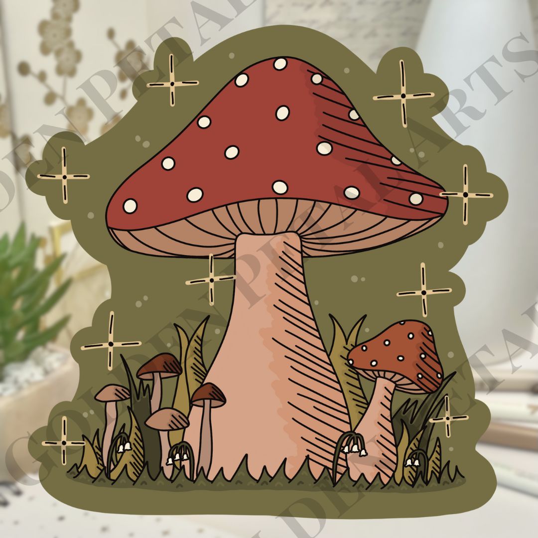 Mushrooms Sticker