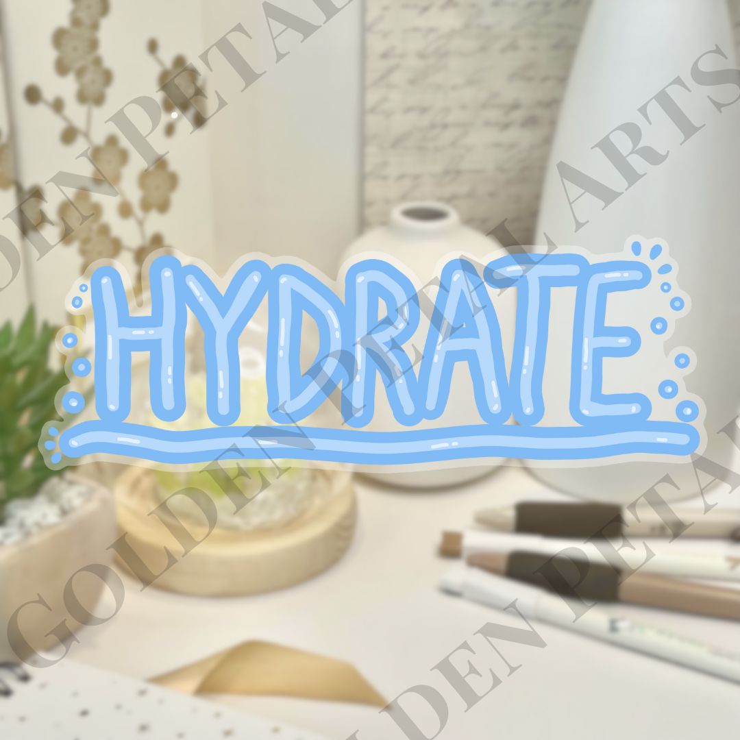 Clear Hydrate Sticker