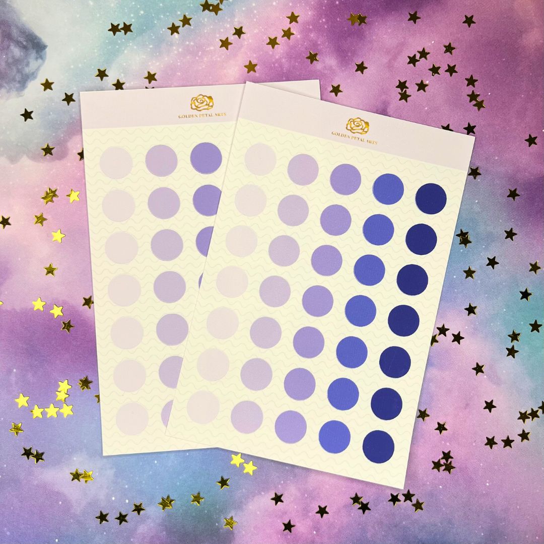 BIG Gradient Circles Sticker Sheet (1 pc) (Diff Color Options) ($2 DISCOUNTED AT CHECKOUT)