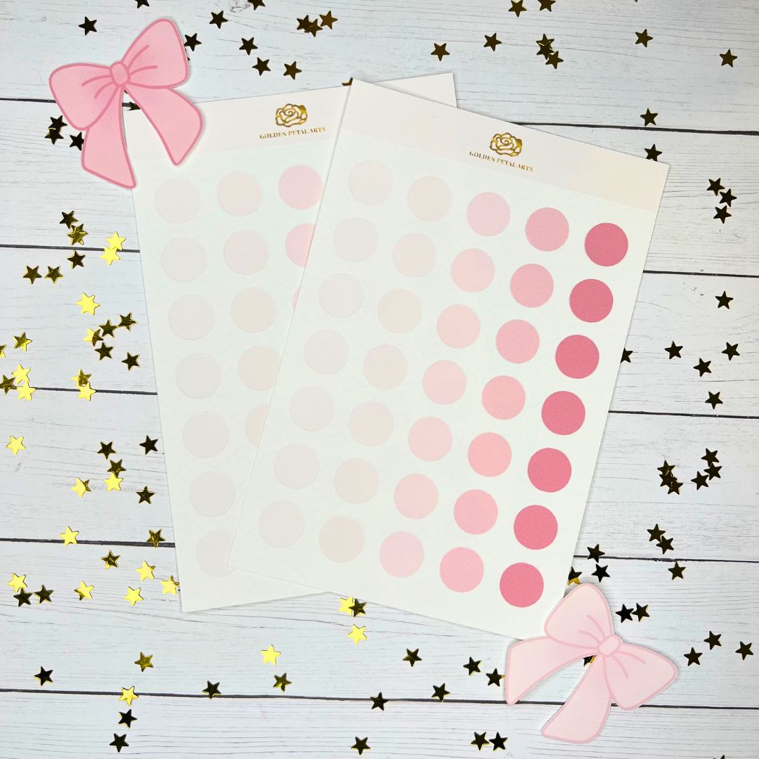 BIG Gradient Circles Sticker Sheet (1 pc) (Diff Color Options) ($2 DISCOUNTED AT CHECKOUT)