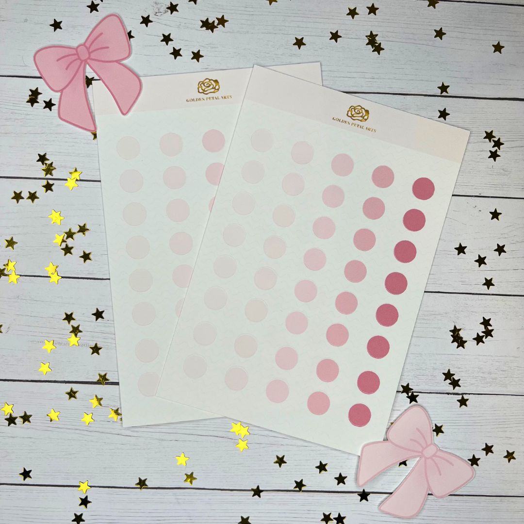 MEDIUM Gradient Circles Sticker Sheet (1 pc) (Diff Color Options) ($2 DISCOUNTED AT CHECKOUT)