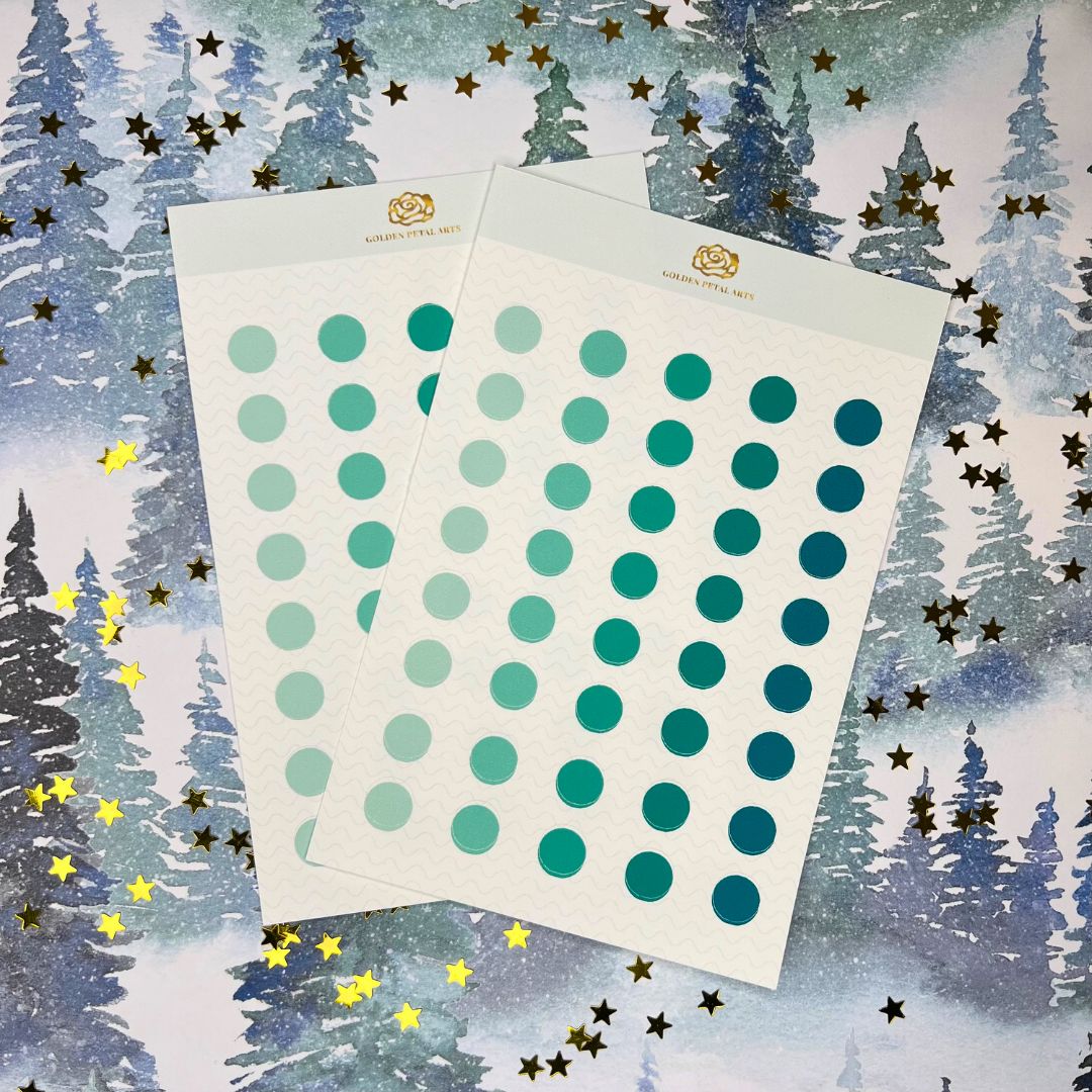 MEDIUM Gradient Circles Sticker Sheet (1 pc) (Diff Color Options) ($2 DISCOUNTED AT CHECKOUT)