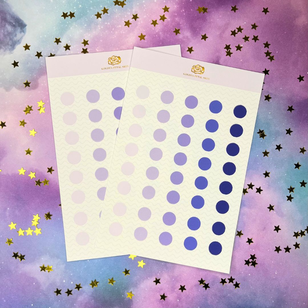 MEDIUM Gradient Circles Sticker Sheet (1 pc) (Diff Color Options) ($2 DISCOUNTED AT CHECKOUT)