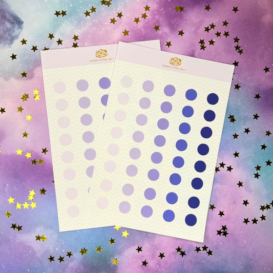 MEDIUM Gradient Circles Sticker Sheet (1 pc) (Diff Color Options) ($2 DISCOUNTED AT CHECKOUT)