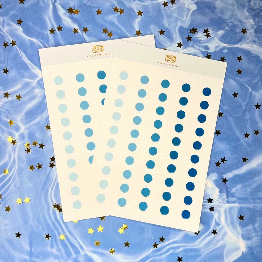 SMALL Gradient Circles Sticker Sheet (1 pc) ($2 DISCOUNTED AT CHECKOUT)