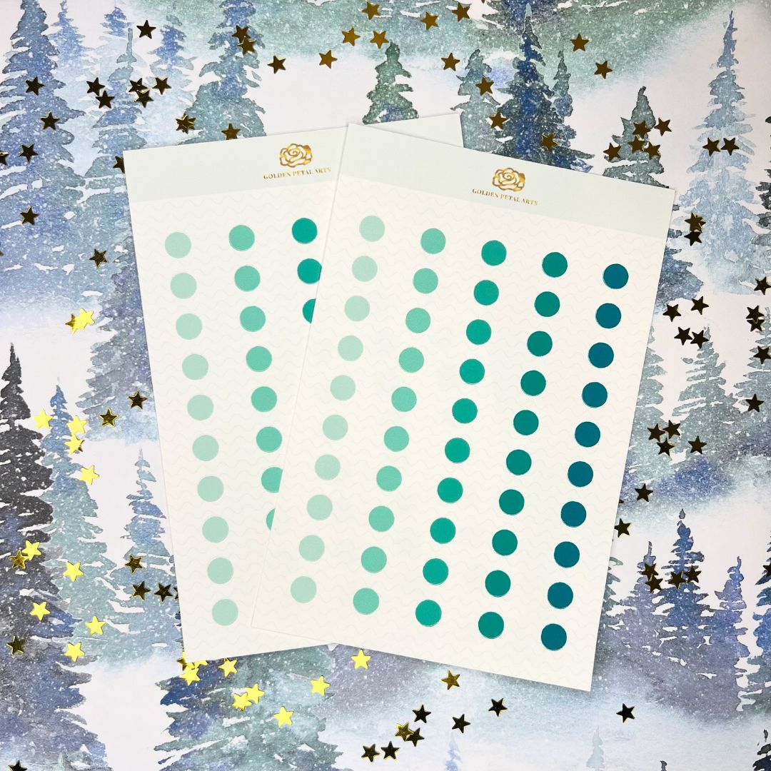 SMALL Gradient Circles Sticker Sheet (1 pc) ($2 DISCOUNTED AT CHECKOUT)