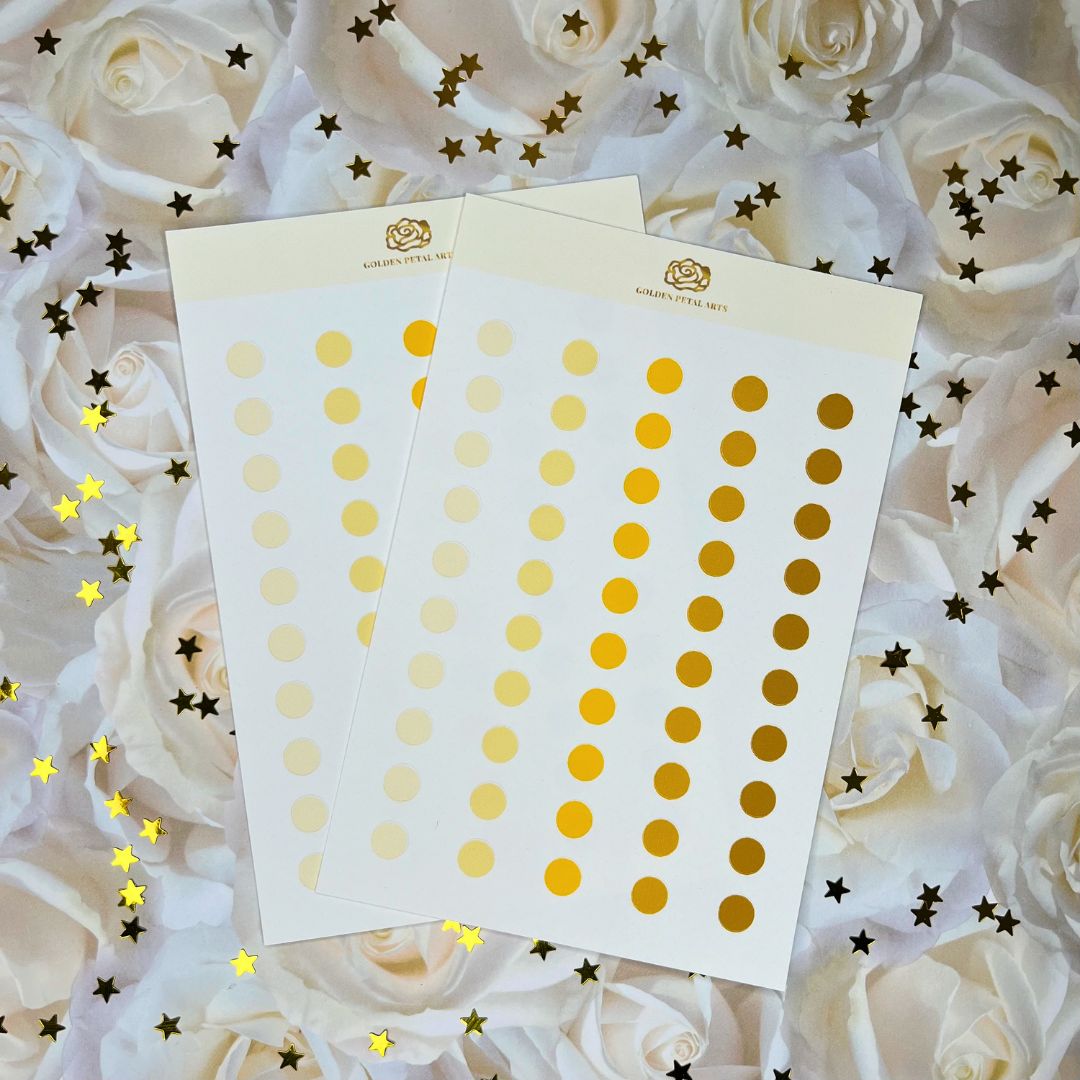 SMALL Gradient Circles Sticker Sheet (1 pc) ($2 DISCOUNTED AT CHECKOUT)