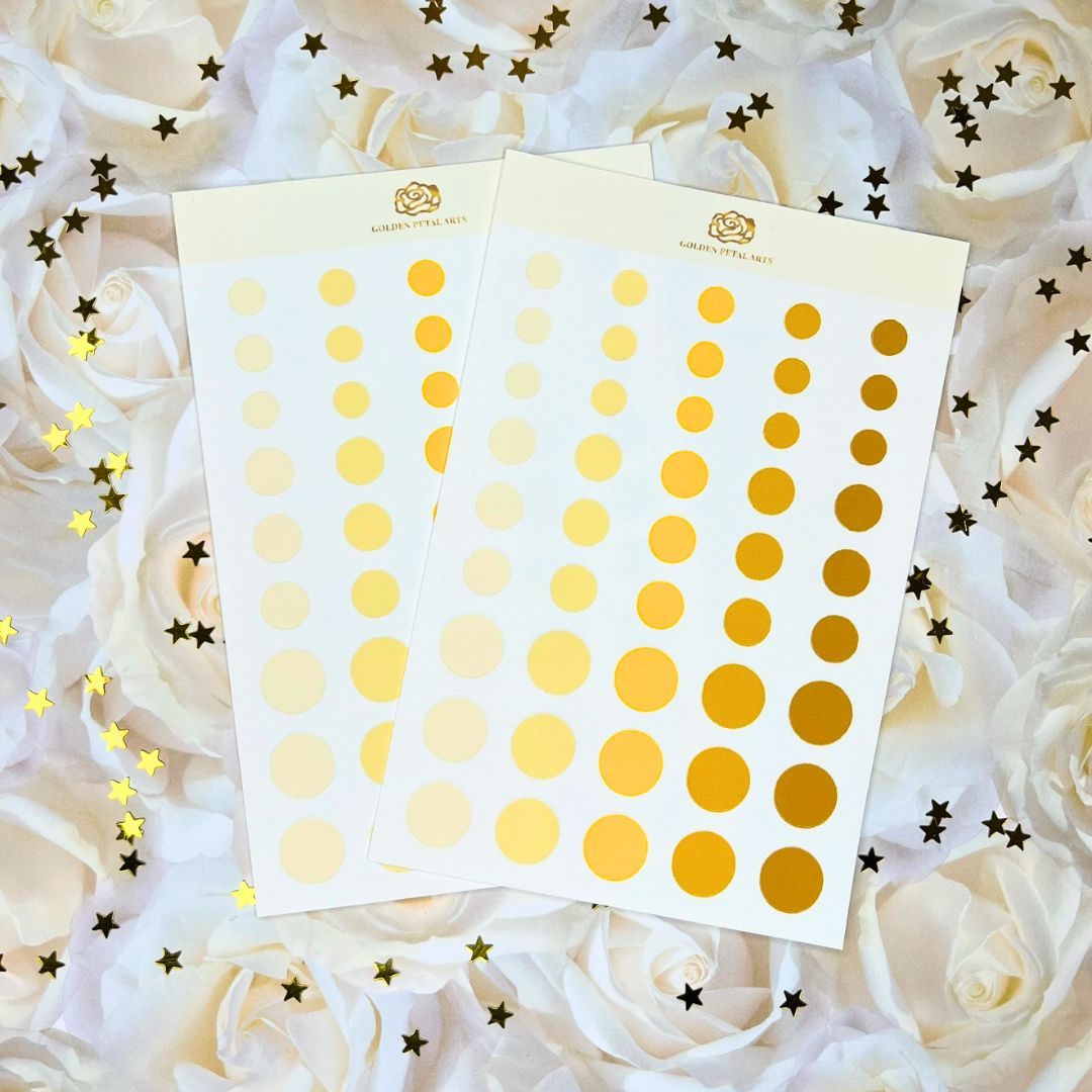 MIXED Gradient Circles Sticker Sheet (1 pc) ($2 DISCOUNTED AT CHECKOUT)