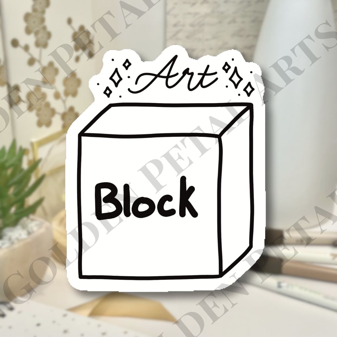 Art Block Sticker (MORE COLORS)