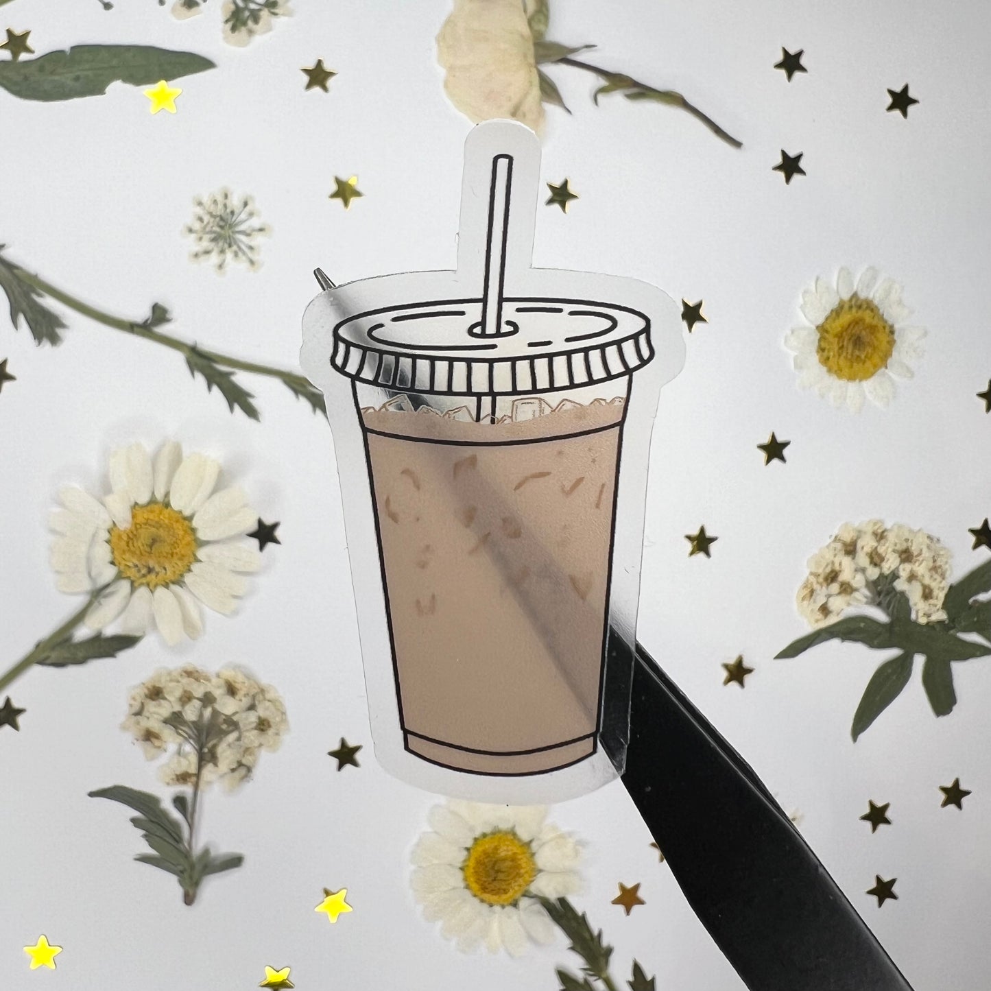 Clear Iced Coffee Sticker