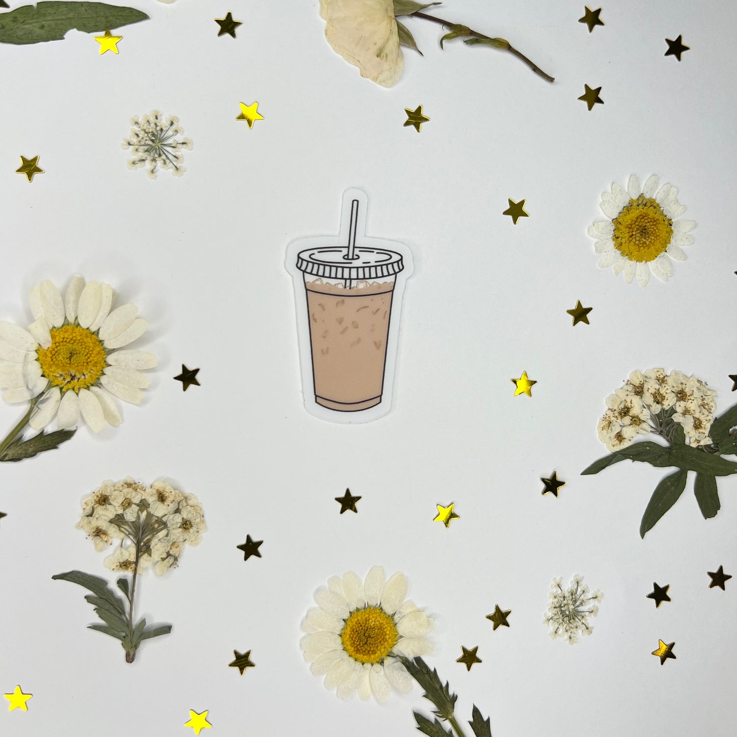 Clear Iced Coffee Sticker