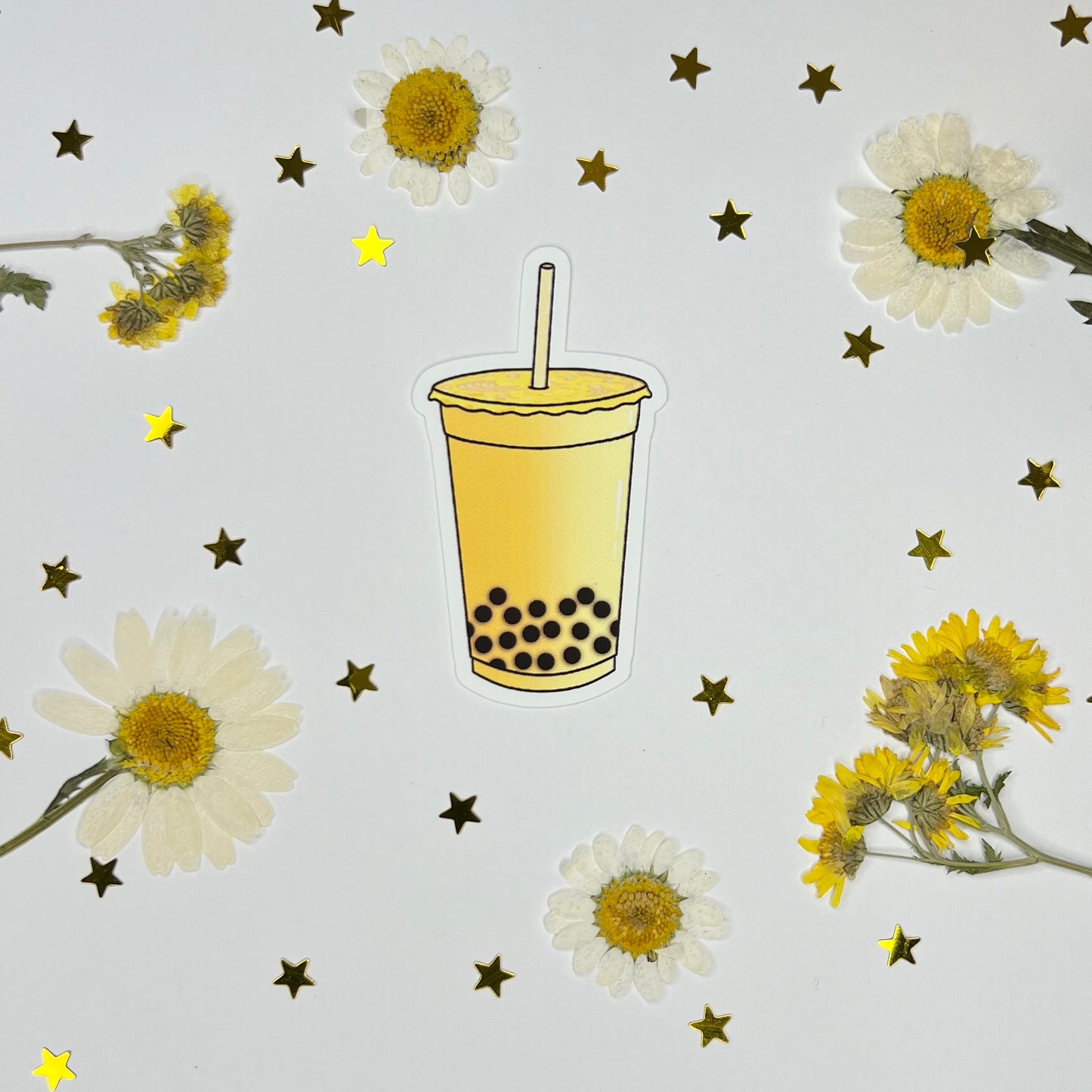 Banana Bubble Tea Sticker