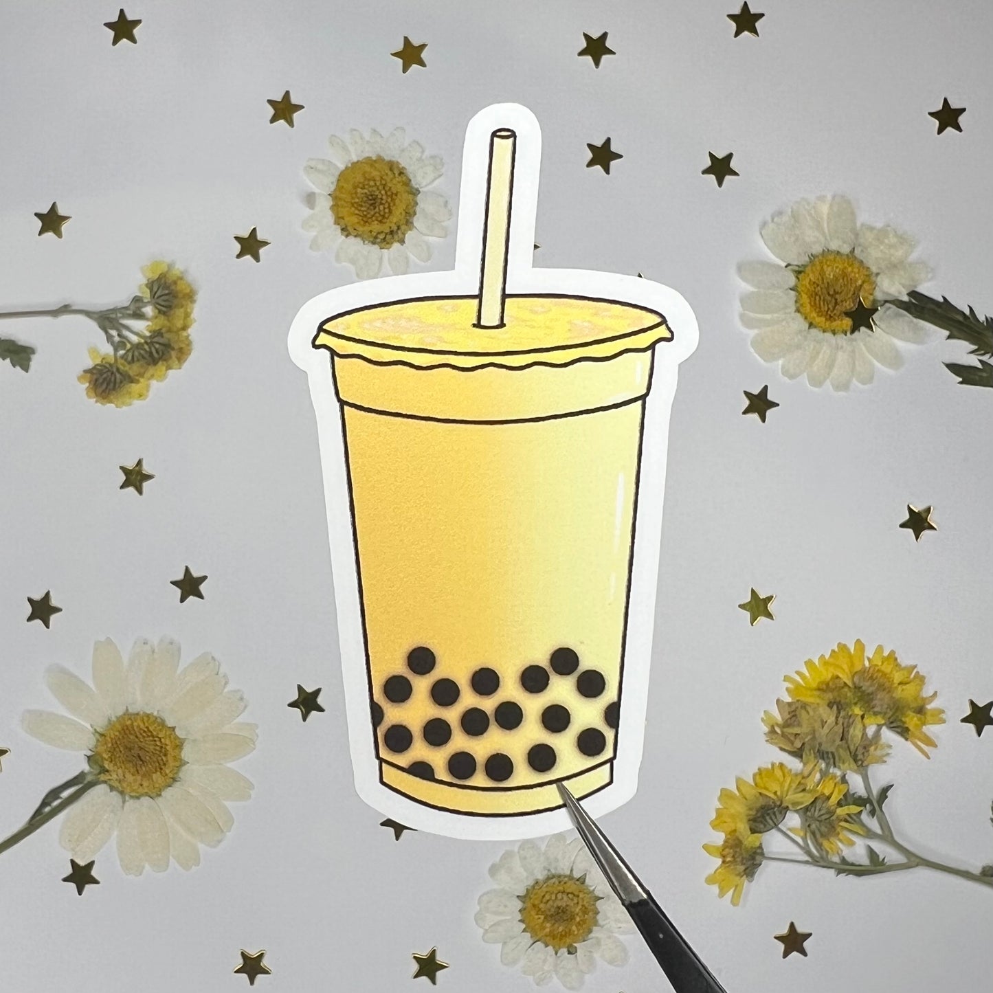 Banana Bubble Tea Sticker