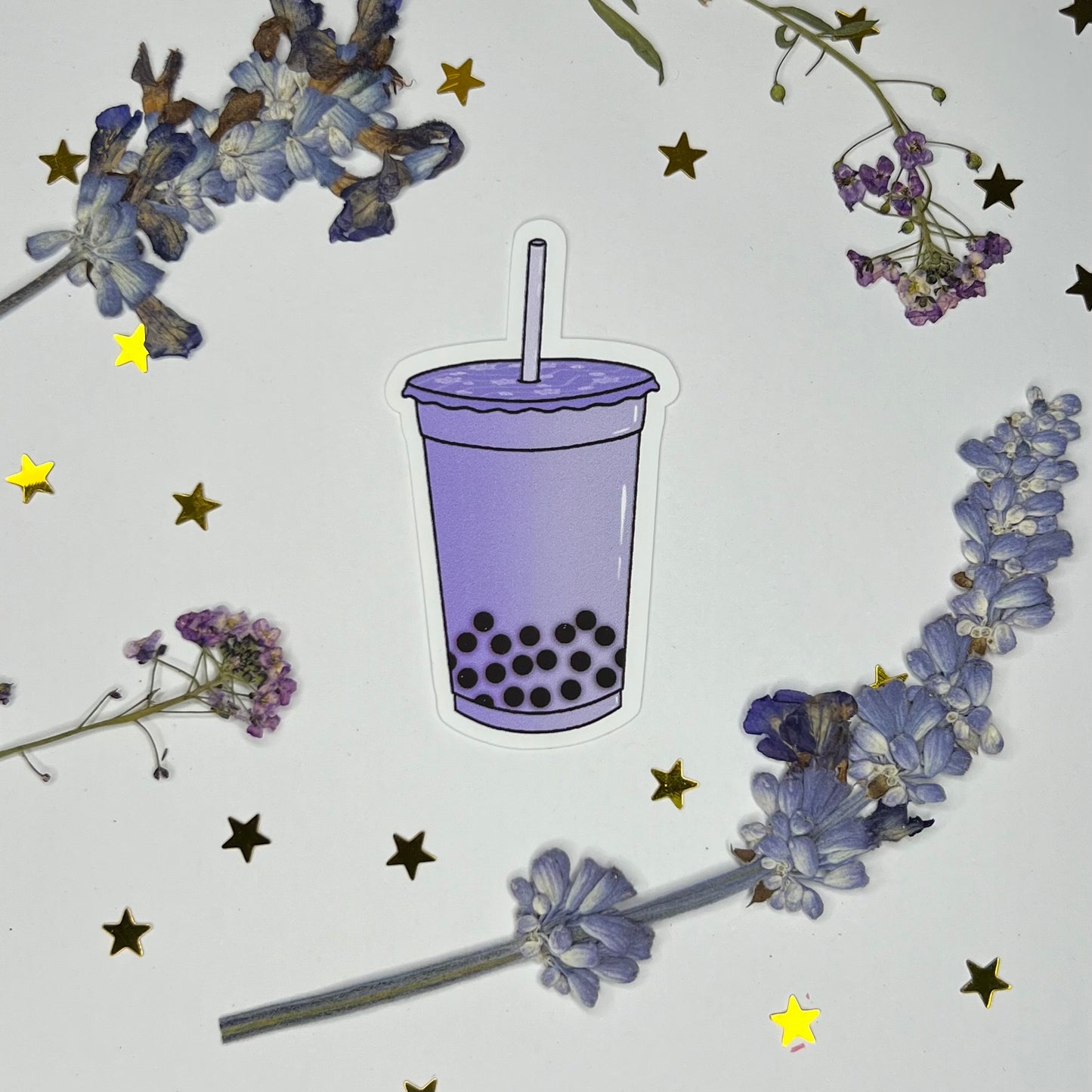 Taro Bubble Tea Sticker