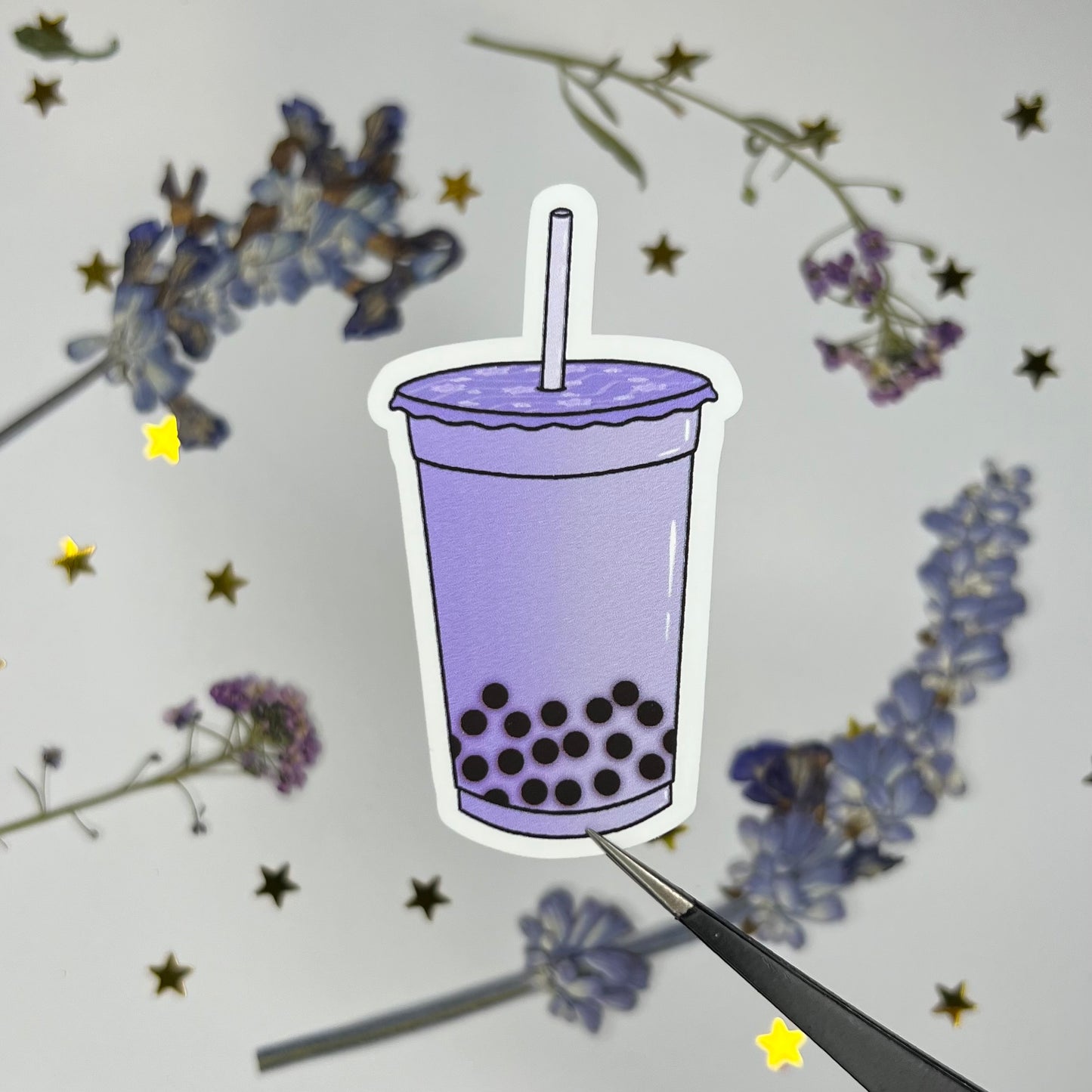 Taro Bubble Tea Sticker