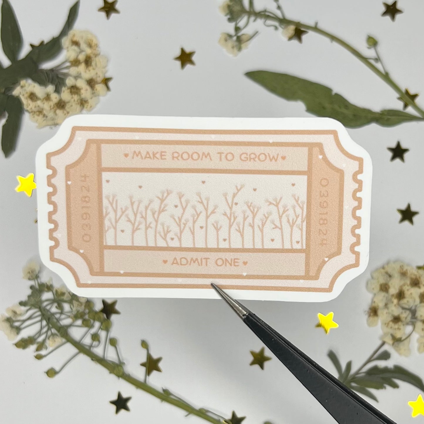 Make Room to Grow Ticket Sticker