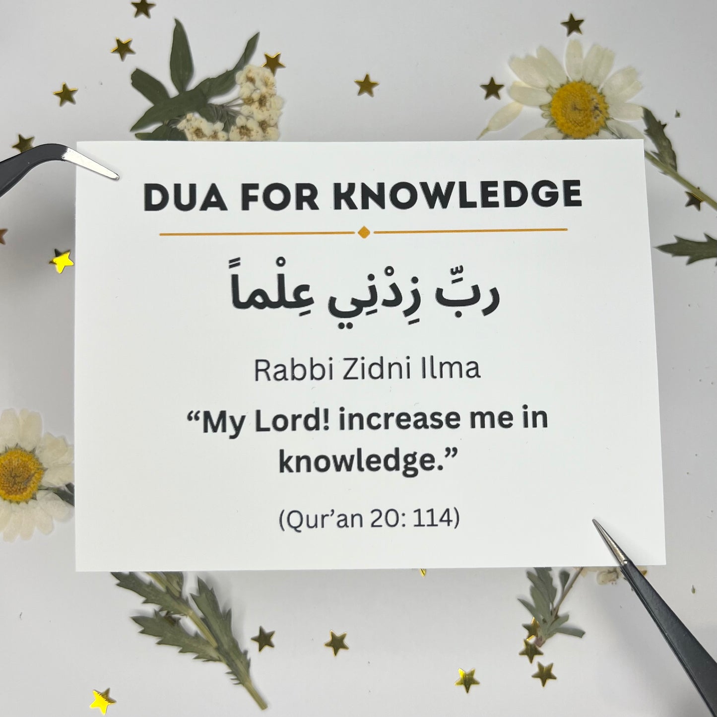 Dua for Increase in Knowledge Sticker (DISCOUNTED AT CHECKOUT)