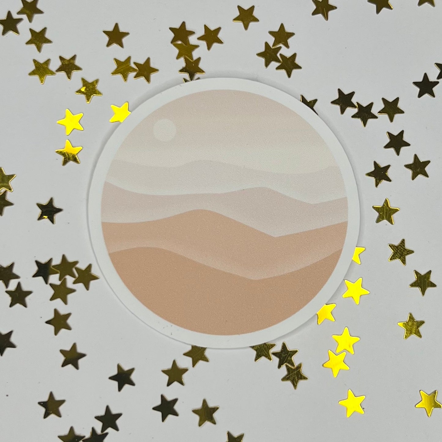 Sand Dunes Circular Sticker